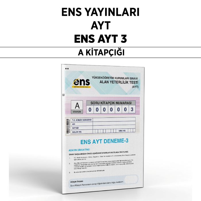 ENS YAYIN YKS AYT SNV 3-A - 25-26